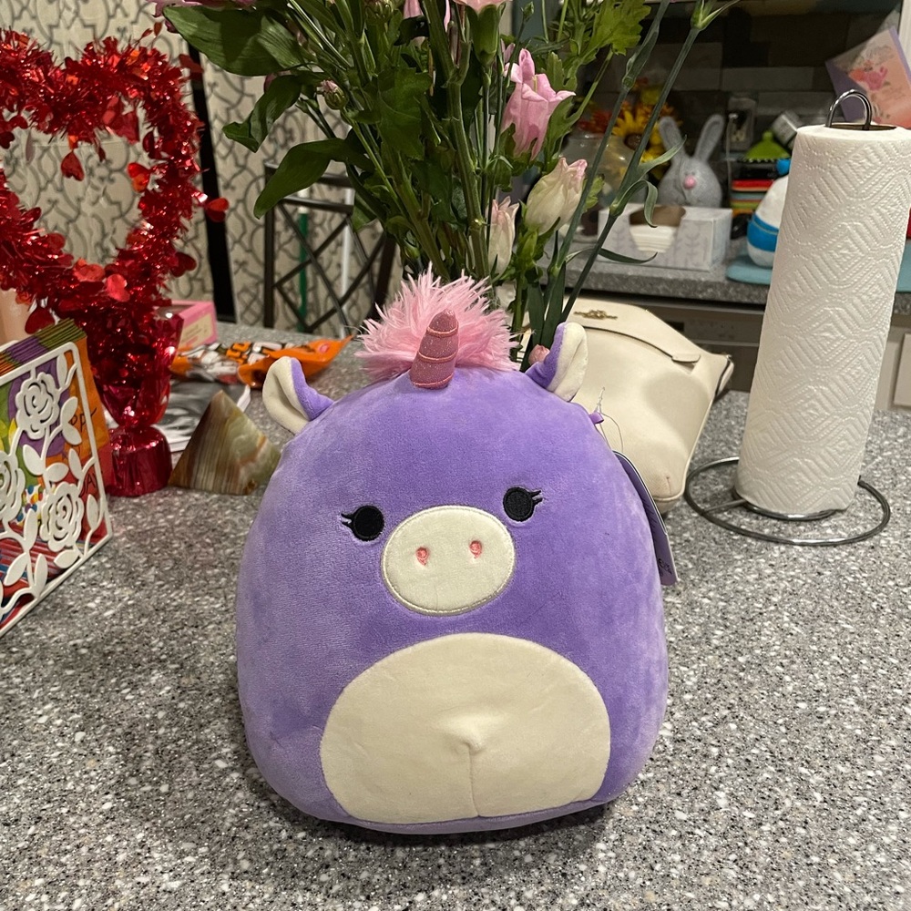 NWT Squishmallow Astrid purple unicorn 10 inches